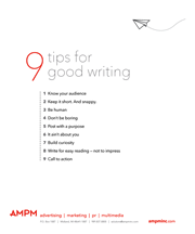 9 Writing Tips